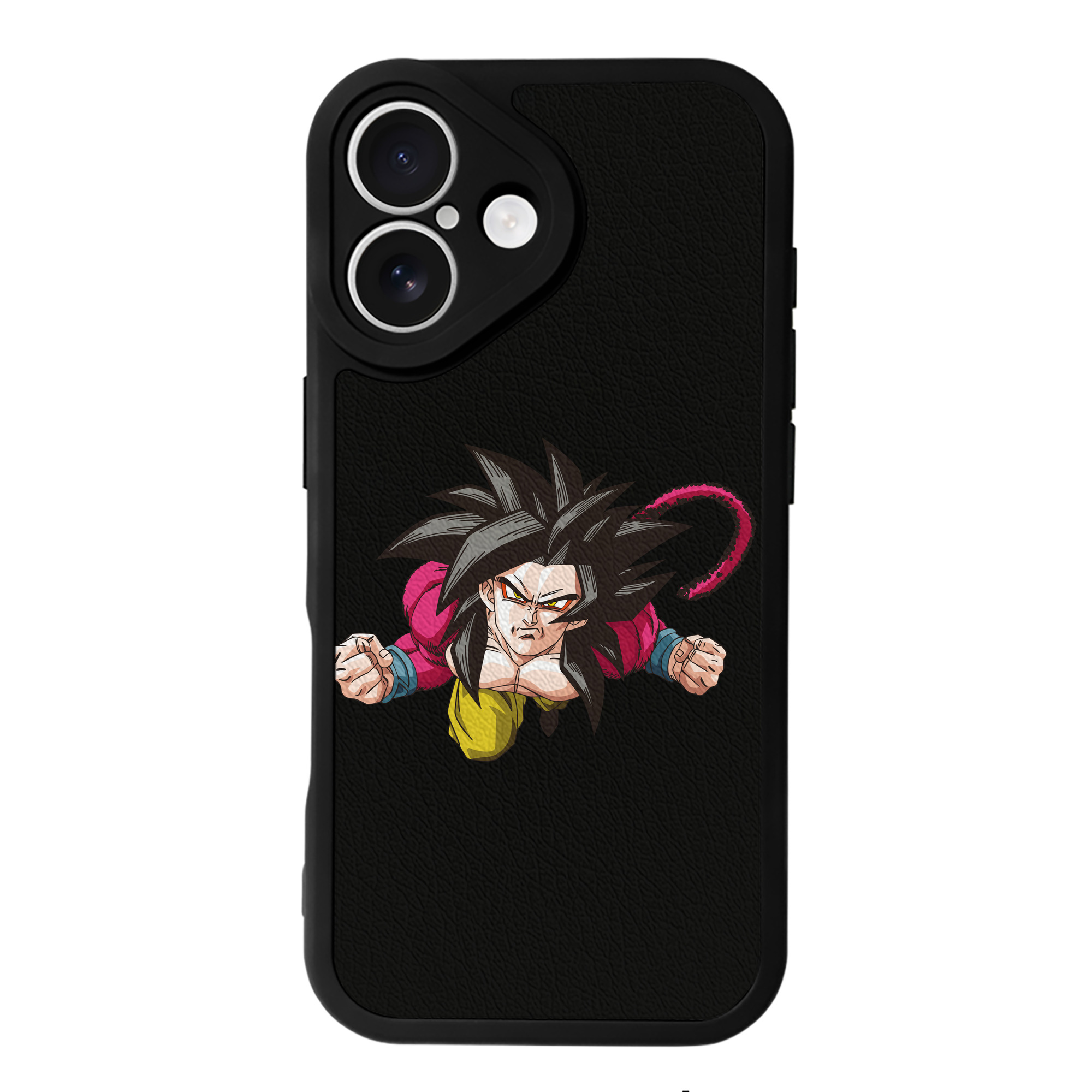 （画像用） ドラゴンボール 孫悟空（そん ごくう）Son Goku カカロット DRAGON BALL Kakarotto 【iPhone 16シリーズ対応】シリコンスマホケース（レザー調） 材質：シリコン